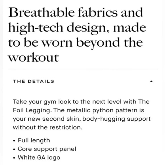 GOOD AMERICAN Python Print Foul Leggings‎ Size 3 Athletic LIKE NEW - Picture 14 of 14